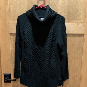 Croft & Barrow Black Cowl Neck Sweater